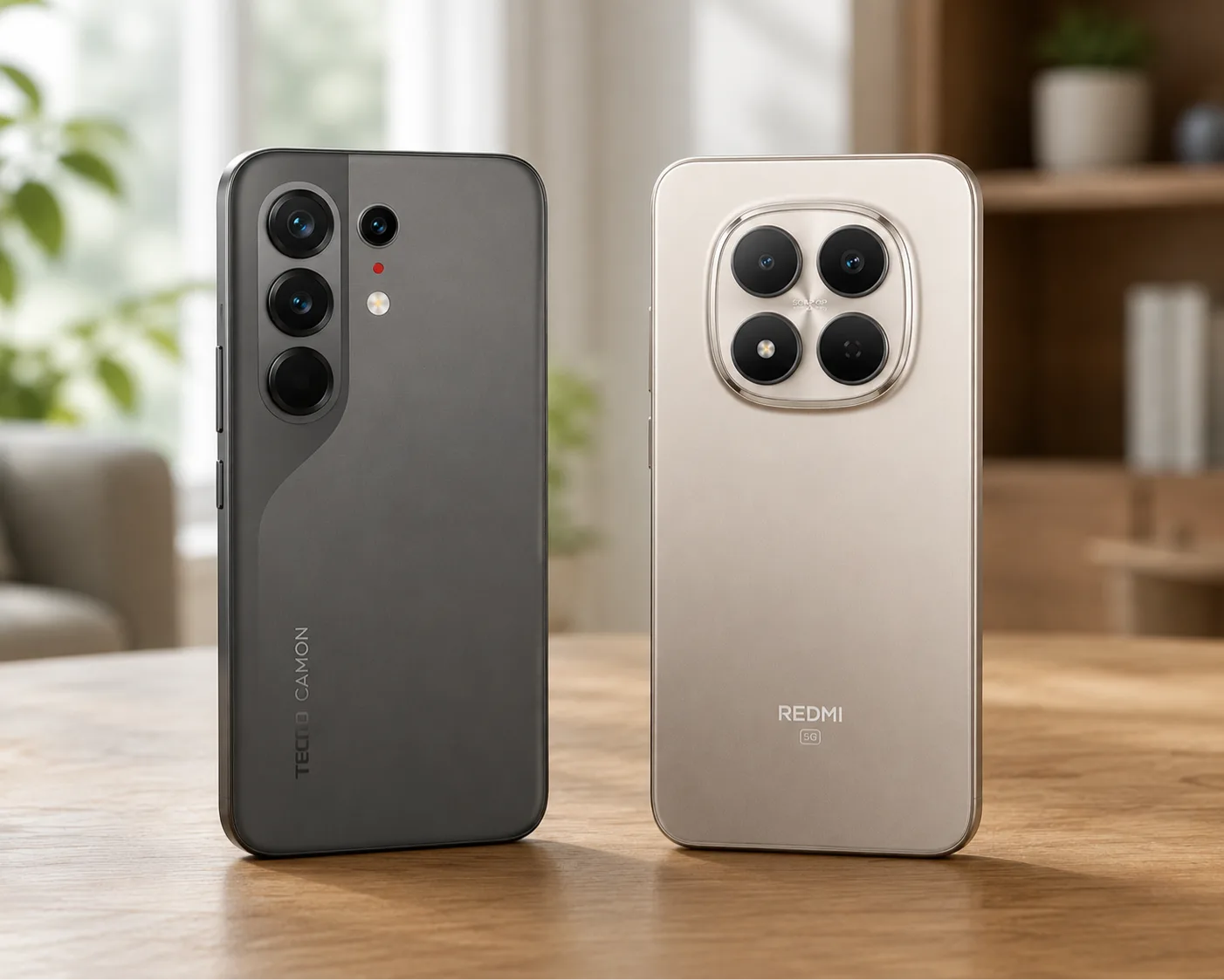 TECNO Camon 50 Pro vs Redmi Note 15 Pro: Zoom Optik atau 200MP?